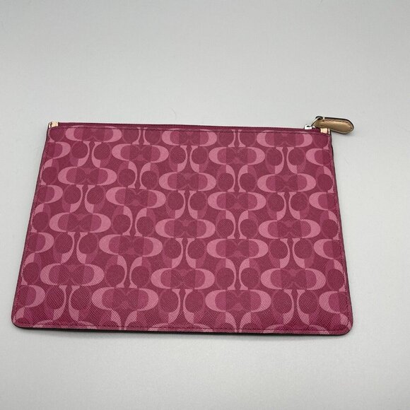 Coach F67516 Peyton Dream C Bordeaux Tech iPad Tablet Pouch Case Clutch Coquette - Picture 5 of 8